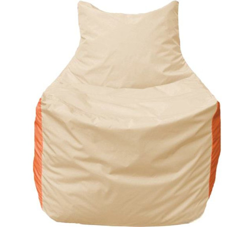 Кресло-мешок Flagman Фокс Ф2.1-143 слоновая кость/оранжевый
