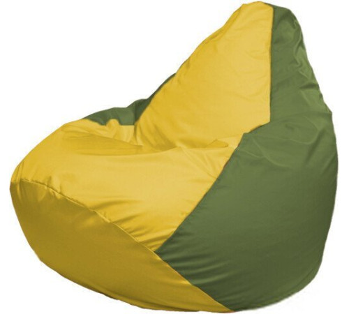 Кресло-мешок Flagman Груша Макси Г2.1-259 оливковый/желтый
