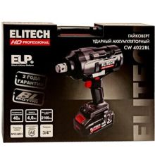 Гайковерт ELITECH CW 4022BL HD E2201.073.01 с 1-им АКБ, кейс