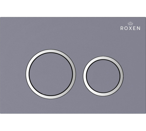 Унитаз подвесной Roxen Royal Matt в комплекте с инсталляцией StounFix Dual Fresh 6 в 1 968253 кнопка: серый бетон