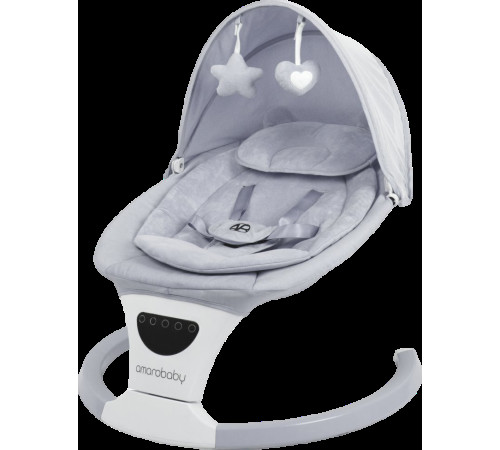 Детские шезлонги и качалки Amarobaby Teddy Swing AB24-22TED/11 серый