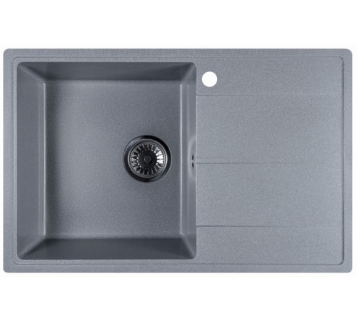 Кухонная мойка Marblan Magnum L серебристый, с сифоном