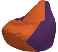 Кресло-мешок Flagman Груша Макси Г2.1-208 фиолетовый/оранжевый