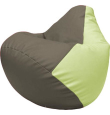 Кресло-мешок Flagman Груша Макси Г2.3-1704 серый/светло-салатовый
