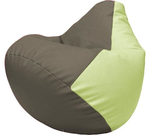 Кресло-мешок Flagman Груша Макси Г2.3-1704 серый/светло-салатовый