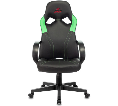 Кресло Zombie Runner черный/зеленый