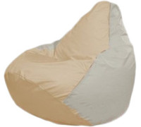 Кресло-мешок Flagman Груша Мини Г0.1-152 светло-бежевый/белый