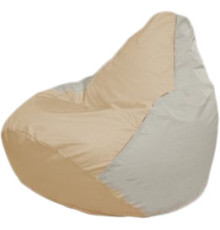Кресло-мешок Flagman Груша Мини Г0.1-152 светло-бежевый/белый