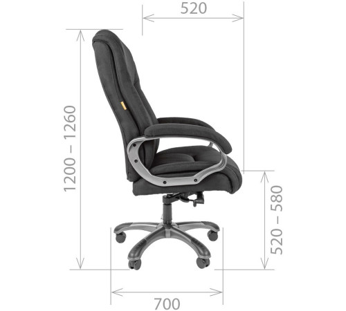 Кресло CHAIRMAN 410 серый