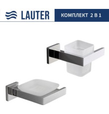 Набор аксессуаров для ванной Lauter 21SH71061 + 21SH71051 Chrome, 2 предмета
