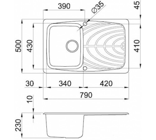 Кухонная мойка Elleci Master 300 G68 Bianco Titano