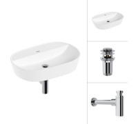 Умывальник Lauter 21460-60 + клапан 21190CH + сифон 21635CH хром