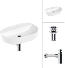 Умывальник Lauter 21460-60 + клапан 21190CH + сифон 21635CH хром