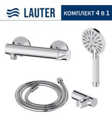 Смеситель Lauter Velvet 21СК9696С с лейкой Relexa Nevada 21S10146