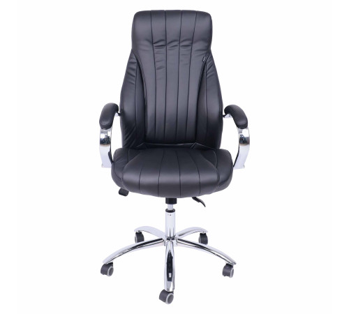 Кресло AksHome Mastif натуральная кожа, черный