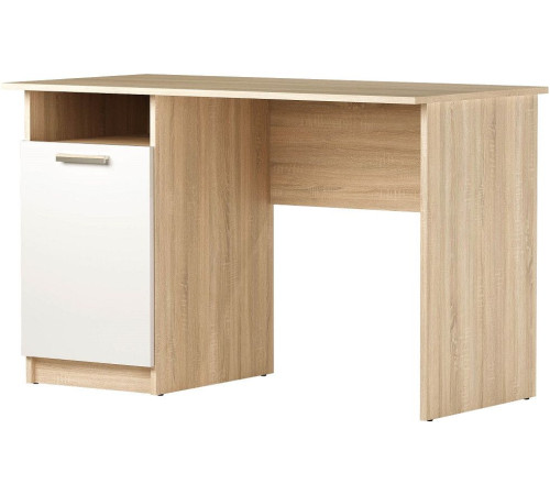 Стол Памир ПКС-12 дуб сонома/белый глянец