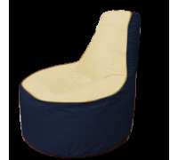 Кресло-мешок Flagman Трон Т1.1-2016 бежевый/темно-синий