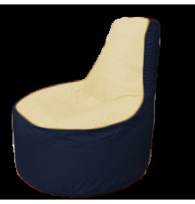 Кресло-мешок Flagman Трон Т1.1-2016 бежевый/темно-синий