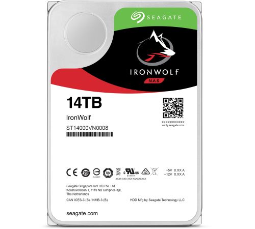 Жесткий диск Seagate IronWolf 14TB ST14000VN0008