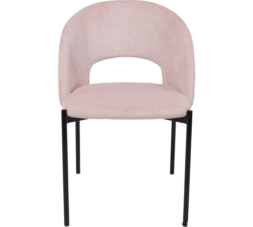 Стул AksHome Elsa розовый велюр Fjord 91/черный