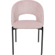 Стул AksHome Elsa розовый велюр Fjord 91/черный