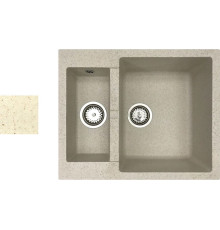 Кухонная мойка БелЭворс Duet R бежевый, без сифона