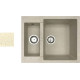 Кухонная мойка БелЭворс Duet R бежевый, без сифона