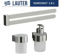Набор аксессуаров для ванной Lauter 21TS3018 + 21TS3020 + 21TS3003 Chrome, 3 предмета