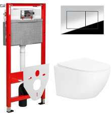 Унитаз подвесной Lauter Sulzdorf + TECE Kit 9400412 белый с микролифтом