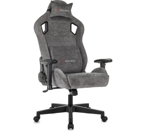 Игровое геймерское кресло Zombie Ghost Fabric серый Light-19