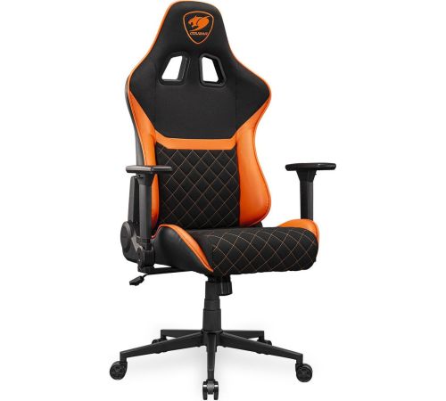 Игровое геймерское кресло Cougar Armor One V2 F черный/оранжевый
