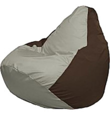 Кресло-мешок Flagman Груша Медиум Г1.1-340 серый/коричневый