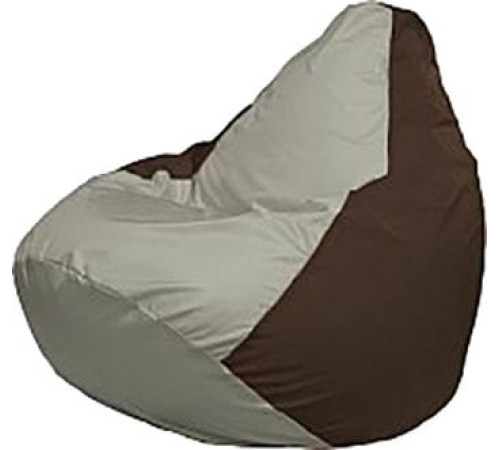 Кресло-мешок Flagman Груша Медиум Г1.1-340 серый/коричневый