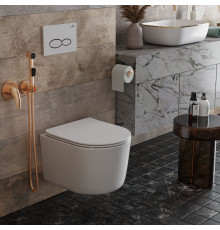 Унитаз подвесной Roxen Simple Compact 530120-01 Rimless Soft Close