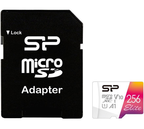 Карта памяти Silicon-Power Elite A1 microSDXC SP256GBSTXBV1V20SP 256GB