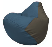 Кресло-мешок Flagman Груша Г2.3-0317 синий/серый