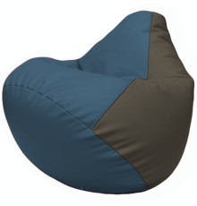 Кресло-мешок Flagman Груша Г2.3-0317 синий/серый