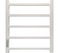 Полотенцесушитель Granula Квадро 50x60 терморегулятор с таймером слева, белый глянец