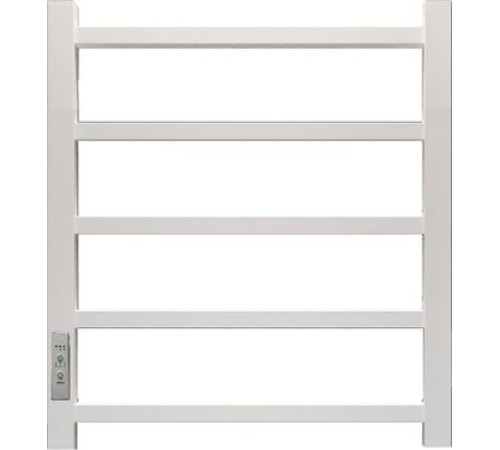 Полотенцесушитель Granula Квадро 50x60 терморегулятор с таймером слева, белый глянец