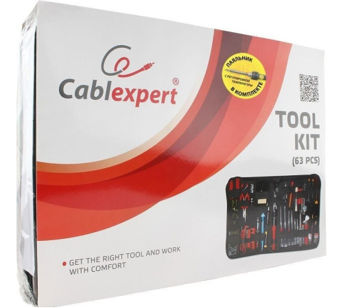 Электромонтажный набор Cablexpert TK-ELEC 63 предмета