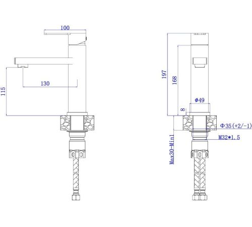 Смеситель AV Engineering AVBON1-BW11