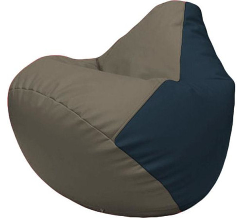 Кресло-мешок Flagman Груша Макси Г2.3-1715 серый/синий