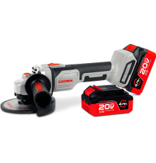 Угловая шлифмашина Crown CT23026-125XS-4 BMC с 2-мя АКБ