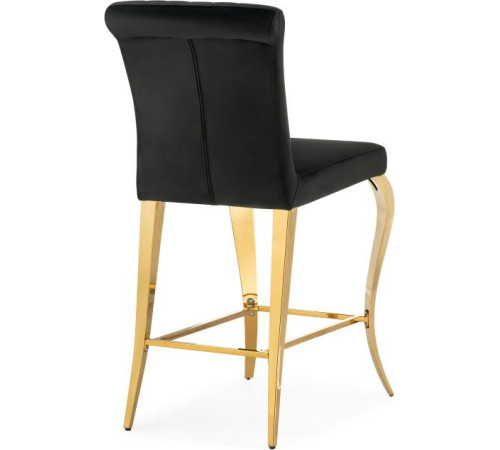 Стул Woodville Joan полубарный черный/золотой