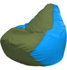 Кресло-мешок Flagman Груша Макси Г2.1-229 голубой/оливковый
