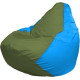 Кресло-мешок Flagman Груша Макси Г2.1-229 голубой/оливковый