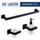 Набор аксессуаров для ванной Lauter 21SH71062 + 21SH71092 + 21SH71012 Matt Black, 3 предмета