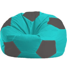 Кресло-мешок Flagman Мяч Стандарт М1.1-287 бирюзовый/темно-серый