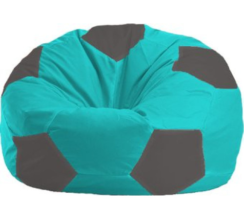 Кресло-мешок Flagman Мяч Стандарт М1.1-287 бирюзовый/темно-серый