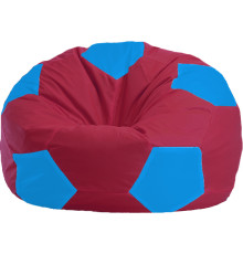 Кресло-мешок Flagman Мяч Стандарт М1.1-310 бордовый/голубой